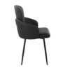 Dahlia - Contemporary Dining Chair (Set of 2) - Black - Image 3