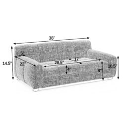 Modern Pet Sofa With Backrest And Armrests Linen Fabric For Medium And Large Dogs - Beige