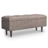 Shay - Mid Century Rectangular Storage Ottoman - Gray - Image 2