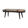 Nordholm Boucle Bench - Walnut - Image 3