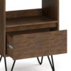 Chase - Tall Bookcase - Rustic Natural Aged Brown - Image 7