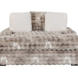 Julia - Lounger Sofa With USB - Gray