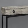 Accent Console Table For Entryway, Storage Drawer, Contemporary & Modern - Gray - Image 9