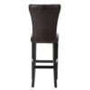 Bar Stools, Upholstered Barstools Armless (Set of 2) - Brown - Image 8