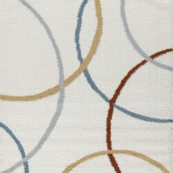 Loft Shag - 5' 3" X 7' Polypropylene Shaggy Area Rug - Ivory
