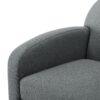 Eddie - Swivel Chair With Durable Hemp Like Fabric And 360 Degree Swivel - Gray - Image 6