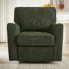 360° Swivel Chair Accent Barrel Armchair With Side Pockets, Chenille Upholstery, Compact Size - Green - Image 8