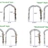 Metal Garden Arch Assemble Freely With 8 Styles Garden Arbor Trellis Climbing Plants Support Rose Arch - Black - Image 2