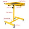 Adjustable Work Table With Drawer - Yellow / Black - Image 11