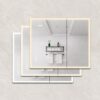 Bathroom Medicine Cabinet With Lights, LED Medicine Cabinet With Mirror, Double Door Lighted Medicine Cabinet With Defogger, Dimmer, Clock & Temp Display, 2 Outlets & USB Ports - Silver - Image 4