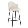 Ahoy - Contemporary Fixed Height Counter Stool (Set of 2) - Black / Cream - Image 2