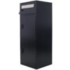 Large Steel Freestanding Floor Parcel Package Drop With Locking Letterbox Drop Mail Box With Multi Compartments - Black - Image 4