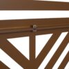 Freestanding Decorative Privacy Screen For Deck Balcony Patio, Metal Privacy Screen - Brown - Image 10