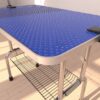 Large Size Grooming Table For Pet Dog And Cat With Adjustable Arm And Clamps Large Heavy Duty Animal Grooming Table - Blue - Image 26