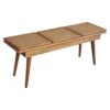 Larissa - Triple Accent Cane Bench - Beige - Image 4