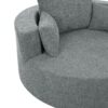 360° Swivel Chair Accent Barrel Chair Swivel Round Sofa Chair With 3 Removable Pillows For Living Room, Office And Hotel - Gray - Image 25