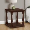 Accent Table, 2 Tier, Square, Traditional - Espresso - Image 2