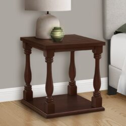 Accent Table, 2 Tier, Square, Traditional - Espresso