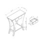 Accent Console, Hallway Table With Small Drawer - Red Cocoa - Image 4