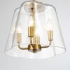 Soiree - 4 Candle Lights Pendant - Clear / Gold - Image 5