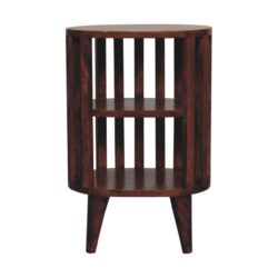 Ariella - Double Shelf Bedside Table - Chestnut
