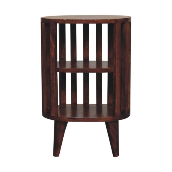Ariella - Double Shelf Bedside Table - Chestnut
