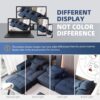 Modern Oversized Modular Sectional Sofa, Sparkling Chenille Soft Cushion Sofa With 6 Pillows, 6 Pieces Diy Combination Tufted Sofa, No Assembly Required - Blue - Image 14