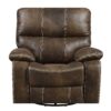 Hooper - Swivel Gliding Recliner - Brown - Image 2
