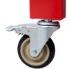 Transmission Teardown Work Station 1 / 2 Ton Capacity Sloping Drain Table Locking Drawer Removable Drain Basin Full-Width Lower Shelf Four 4" Caster Wheels - Red - Image 17