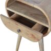 Circular Open Slot Nightstand - Oak - Image 6