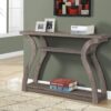 Accent Console Table For Entryway, Contemporary Stylish - Taupe - Image 3