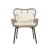 Contemporary Bohemian Southport - Club Chair With Water Resistant Cushions - Brown / Beige - Image 5