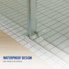 Frameless Shower Door, Sliding Shower Door, Premium 5 / 16" (8 Mm) Thick Tempered Glass Shower Enclosure With Towel Bar, Double Side Easy Clean Coat, Finished With Buffer - Brushed Nickel - Image 7