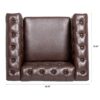 1 Seater Aesthetic Sofa For Living Room - Brown - Image 17