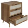 3 Drawer Cabinet, Suitable For Bedroom, Living Room, Study - Walnut - Image 13