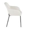Daniella - Contemporary Dining Chair (Set of 2) - Black / Cream - Image 3