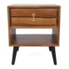 Asther - Bedside Table - Natural Wood / Brown - Image 4