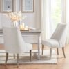 Modern Type Dining Chair (Set of 2) - Ivory - Image 2