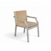 Outdoor Dinning Set 4 Person Outdoor Wooden Dinning Set With An Umbrella Hole And Removable Cushions For Patio, Backyard, Garden - Antique Gray - Image 11