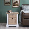 Autumn - Modern Night Stand With Charging Station With USB & Type-C, Drawer Slide Pre-Assembly, End Table With Drawers For Bedroom Living Room, Side Table For Bedroom - White Oak - Image 4