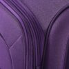 Softside Luggage Expandable 3 Piece Set Suitcase Upright Spinner Softshell Lightweight Luggage Travel Set - Purple - Image 8