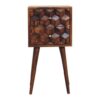 Mini Cube 2 Drawer Nightstand - Chestnut - Image 10