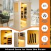 Single Person Spruce Far Infrared Sauna Hair - Natural - Image 10