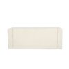 Elegant Ottoman Bench With Textured Fabric, Hinged Lid For Seating And Storage - White - Image 10