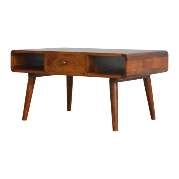Curved Coffee Table - Chestnut
