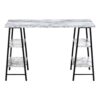Computer Desk For Home Office, Laptop, Storage Shelves, Contemporary Versatile Placement - White - Image 4