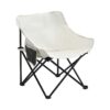 2 Pieces Outdoor Camping Chairs Folding / Portable, Comfortable Seating, Durable Steel Frame - Beige - Image 8