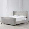 Elle - Wingback Upholstered King Bed - Silver Gray - Image 8