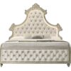 Lucienne - Eastern King Bed With LED - Beige - Image 2