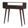 Curved Console Table - Walnut - Image 3